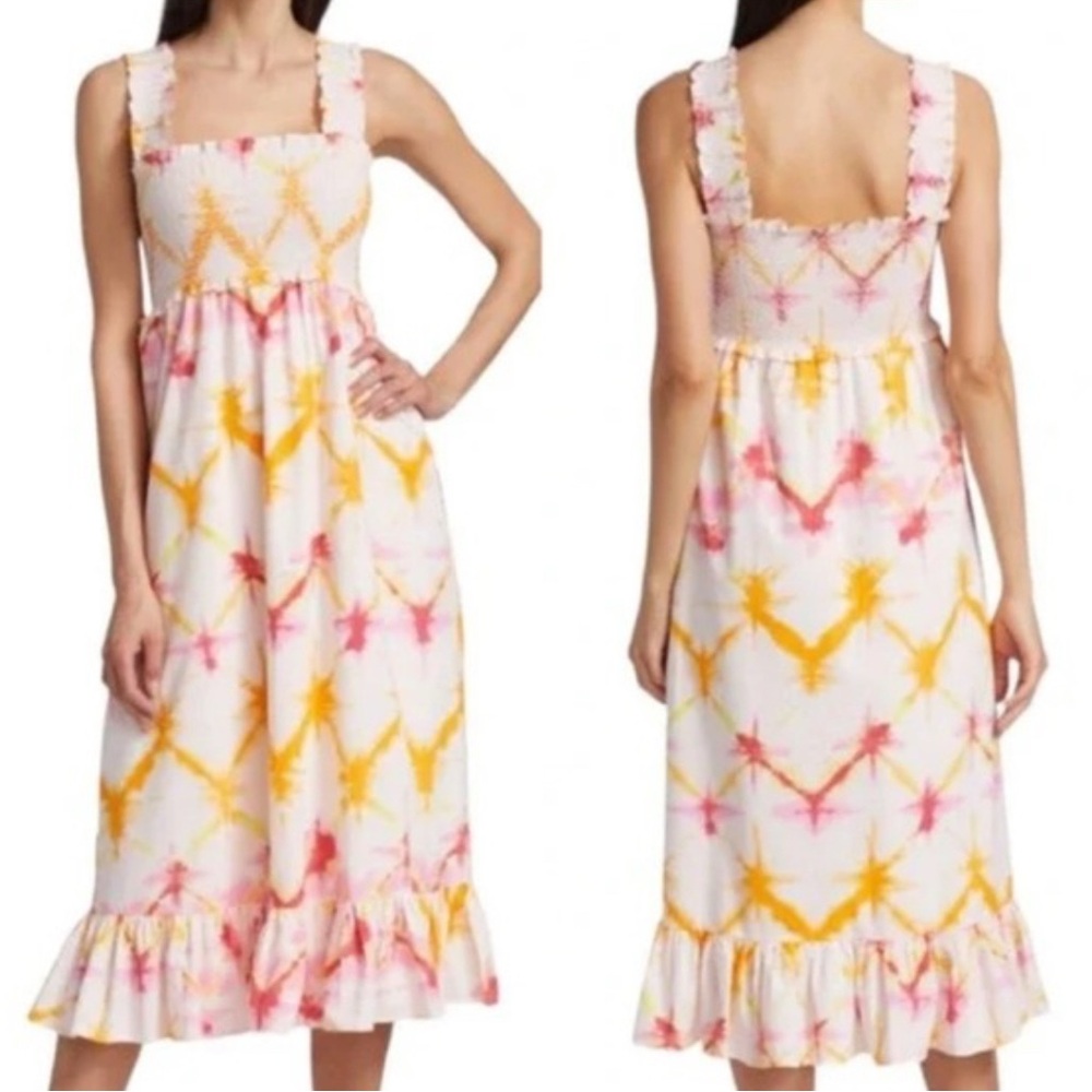Rails Rumi Midi Dress Diamond Tie Dye NWT L Large New